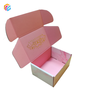 Custom Brand Logo Cardboard <strong>Cartons</strong> Packaging Mailer <strong>Boxes</strong> Pink Color Cosmetic Gift Mailer <strong>Boxes</strong> <strong>Corrugated</strong> Shipping <strong>Boxes</strong> - Product Image 4