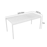 Chaises et tables de style industriel pour espaces de loisirs extérieurs, idéales pour salons de thé, cafés, balcons créatifs – Fer doré, argenté, bleu, noir