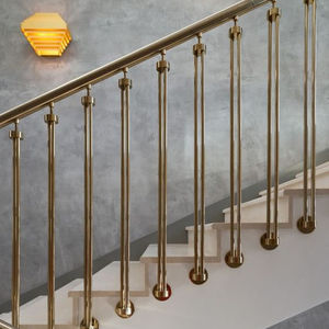 आधुनिक स्टेनलेस स्टील और लोहे की सीढ़ी आर्मरेस्ट रेलिंग-अपार्टमेंट्स और बालकनी के लिए प्रतिरोधी टिकाऊ - Product Image 2
