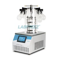Kleine laboratoriumtafelmodel vacuümvriesdroogmachine voor voedsel, fruit, ampullen en biologische monsters