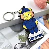 Vente en gros d'usine, poupée en silicone souple personnalisée, figurine 3D, porte-clés, pendentif, fabrication sur commande, cadeaux promotionnels d'entreprise