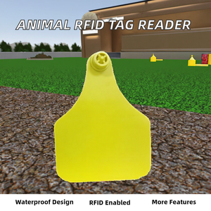 RFID ป้ายหูสัตว์เครื่องอ่านไมโครชิป UHF กันน้ำสำหรับการระบุปศุสัตว์พร้อม <span class=keywords><strong>H3</strong></span>เอเลี่ยน/U8/U9Chip - Product Image 1