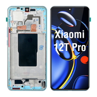 Écran OLED LCD d'origine avec cadre pour Xiaomi 12T Pro, assemblage complet du numériseur tactile, panneau d'affichage de remplacement