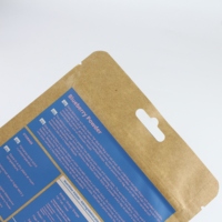 Sac refermable avec logo personnalisé, résistant à la chaleur, en plastique, emballage debout, fermeture éclair réutilisable, sachet doy