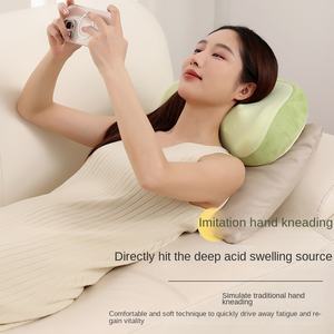 Oreiller de massage multifonction pour le dos et la nuque de voiture avec compresse chaude, soutien lombaire, instrument transfrontalier pour le dos, les épaules et la nuque - Product Image 3