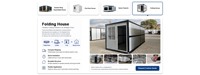 Maison conteneur portable et personnalisable, pliable, pour bureau modulaire, construction et hébergement