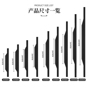 Aluminum Alloy Cabinet Handle Bar 3004B Slotless Thumb Sealed Minimalist Design For Drawer Cupboard - Product Image 2