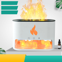 Huiles essentielles Amazon brume ultrasonique Simulation 3D effet de flamme bleue humidificateurs d'air diffuseurs d'arôme
