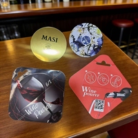 Disque anti-goutte pour vin avec emballage indépendant personnalisé, logo de marque, disque anti-goutte pour vin