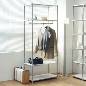 Porte-manteaux de la série UrbanSteel, design minimaliste, ouvert et aéré, pour le rangement dans l'entrée, aspect moderne et fin, gain de place, vêtements - Product Image 5