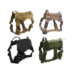 Personalized Outdoor Nylon Tactical Designer Training Pet Dog Vest Strap Harness - Product Image 1