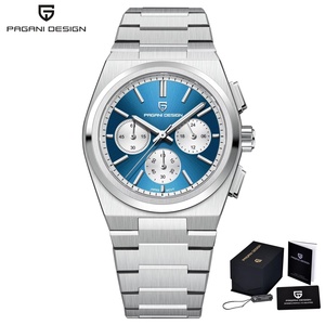 Pagani Design PD-1761 2025 Nouveau Vk63 Montre chronographe à quartz pour homme, élégante, saphir, acier inoxydable, étanche, sport, 20 bars - Product Image 1