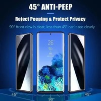 CHAOYIDAIN Lot de 4 films de protection d'écran anti-espion en TPU pour S25 S23 S22 S24 Ultra, installation facile sans bulles