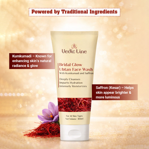 Limpiador Facial Líquido Herbal Ubtan, Luminosidad Nupcial, Aclarante, Limpieza Profunda, Eliminación de Bronceado, Control de Grasa, Nutritivo, Uso Diario, Para Todo Tipo de Piel - Product Image 4