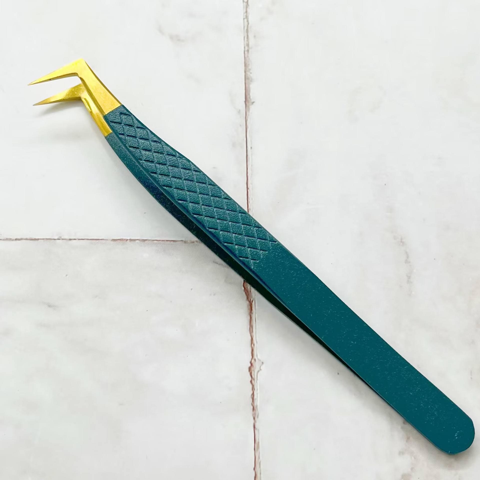 (Sand Green Gold Mesh) Seven-Character Clip / Eagle Beak