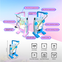 Simulateur de jeu VR interactif, plateforme de réalité virtuelle 9D, machine d'arcade, modèle de chat, machine de jeu VR 9D pour enfants