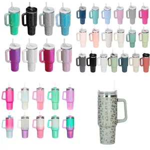 Cool Drink Grip Cups 40oz Rubber Silicone Cover Coffee Mugs Double Wall Stainless Steel Whiskey Tumbler Double Wall Cups Studded