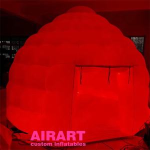 Tente igloo gonflable d'hiver à LED pour le <span class=keywords><strong>camping</strong></span>, tente dôme portable avec souffleur pour les activités <span class=keywords><strong>de</strong></span> <span class=keywords><strong>club</strong></span>, station d'approvisionnement pour les courses - Product Image 6