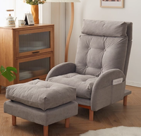 Tabouret à dossier pliant réglable pour la maison loisirs bureau chambre balcon personnes âgées paresseux canapé hôtels salle à manger chaise de loisirs