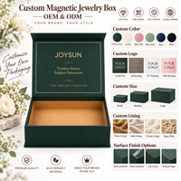 Scatola Magnetica di Lusso Personalizzata in Cartone Rigido Opaco Riciclabile con Foglia d'Oro, Confezione Regalo Ecologica per Set di Gioielli di Lusso