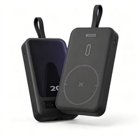 Batterie externe magnétique sans fil 10000 mAh pour cadeaux d'affaires, recharge rapide, portable, mince, personnalisable avec logo