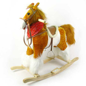 Jouet pour enfants Jinming Animal en peluche <span class=keywords><strong>à</strong></span> <span class=keywords><strong>bascule</strong></span> <span class=keywords><strong>Cheval</strong></span> <span class=keywords><strong>à</strong></span> <span class=keywords><strong>bascule</strong></span> en bois avec son - Product Image 2