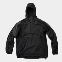 Fabricants personnalisés, camping, randonnée, pulls à capuche à demi-fermeture éclair, pullover à capuche solide, veste anorak coupe-vent d'extérieur pour hommes