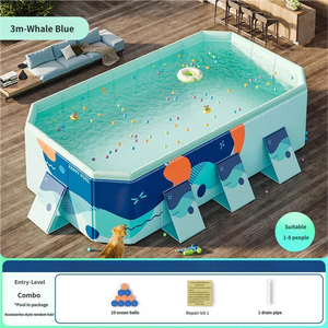 <span class=keywords><strong>Piscine</strong></span> Pliable Géante pour Enfants, Mobilier de Jardin Familial d'Extérieur, <span class=keywords><strong>Piscine</strong></span> Portable pour Jardin et Maison, Idéale pour les Jeux Aquatiques Estivaux - Vente en Gros - Product Image 4