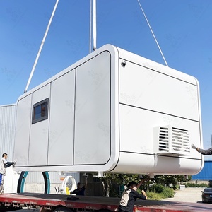 Cabine de camping mobile Lubangzhu, bungalow extérieur, appareil électrique à commande vocale intelligente intégré, lit en acier mobile - Product Image 5