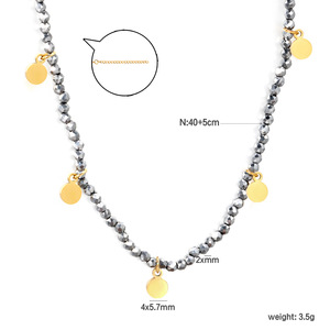 สร้อยคอประดับลูกปัดสไตล์มินิมอลแบบยุโรปอเมริกันสำหรับผู้หญิง ประดับมุกเทียมรูปดาวและพระจันทร์ สร้อยคอคล้องไหปลาร้า ของขวัญเครื่องประดับ - Product Image 5