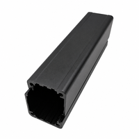Boîtier miniature en aluminium anodisé noir 30*25mm, extrudé, pour module de capteur PCB 6063, longueur personnalisée