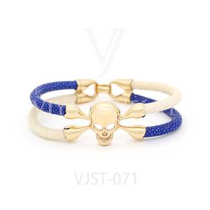 <span class=keywords><strong>Viya</strong></span> venta al por mayor de joyería regalo de moda de los hombres del Norte Stingray pulsera de cráneo puede cera de diamantes - Product Image 1