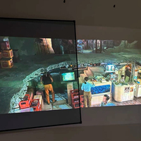 Écran de projection 80 pouces gris 4K 8K Ultra HD pour cinéma, cadre fixe anti-taches 3C, vente en gros usine, format 16:9
