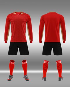 Maglie da Calcio 2026 per Bambini e Uomini a Maniche Lunghe, Kit Completo Personalizzabile, Uniforme da Calcio Economica all'Ingrosso - Product Image 6