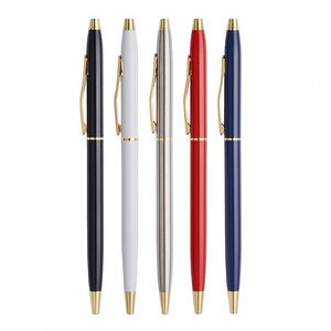 Wholesale Slim Multi-Color Spin Metal <b>Ballpoint</b> <b>Pen</b> With Manufacturer Advertising Customized Logo for Business Hotel Gift - Product Image 2