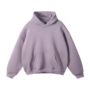 Sweat à capuche épais en mélange de coton pour homme, marque privée, avec ourlet côtelé, pour les détaillants de streetwear aux États-Unis - Product Image 1