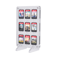 Boîte de rangement pour cartouches de jeu Switch, transparente en cristal, 14 en 1, boîte à cartes magnétique en acrylique pour Nintendo NS