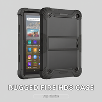 Coque de tablette robuste en silicone antichoc tendance en Amérique du Nord pour Fire HD8 Plus 2020