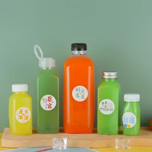 MAYSURE Venta <span class=keywords><strong>caliente</strong></span> 16oz botella <span class=keywords><strong>de</strong></span> jugo <span class=keywords><strong>de</strong></span> plástico botellas <span class=keywords><strong>de</strong></span> jugo <span class=keywords><strong>de</strong></span> bebida con tapas negras para batidos leche bebidas caseras - Product Image 3