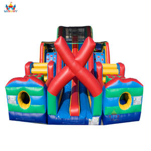 Alquiler de Pista de Obstáculos Inflable Extreme Rush WINWAY - Material de PVC, Tamaño 12x8x4m, Garantía de 3 Años, Capacidad para 20 Personas - Product Image 3