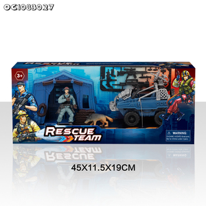 Vente en gros de jouets d'imitation pour enfants, armes en plastique, petits soldats de l'armée, figurines d'<span class=keywords><strong>action</strong></span> à vendre avec modèle de <span class=keywords><strong>voiture</strong></span> de police - Product Image 2