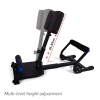 Chaise romaine, banc d'hyperextension, machine d'extension dorsale, Sissy Squat, hauteur réglable pour le bas du dos et les fessiers, usage domestique, vente en gros
