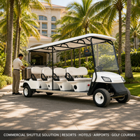Voiture de golf électrique à batterie 72v certifiée CE, haute capacité, 8 places, avec option de couleur personnalisée
