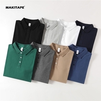 Polo à manches courtes PO250 en gros, 250 GSM, 100 % coton, impression de logo personnalisé, sublimation, jersey compressé uni