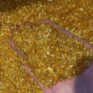 Piedra preciosa curativa Natural de tamaño pequeño, cristal de alta calidad, piedra de cristal amarilla áspera, piedras pulidas, chips de cristal para regalo - Product Image 3
