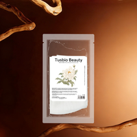 Masque en feuille bio naturel hydratant, éclaircissant et anti-rides au filtre fermenté de pivoine blanche bio, personnalisé en boîte enveloppe