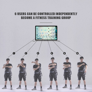 Gugeer setelan latihan nirkabel EMS, perlengkapan kebugaran stimulasi Elektro profesional, setelan latihan seluruh tubuh untuk penggunaan komersial Gym rumah - Product Image 3