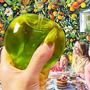 Juguete Antiestrés de TPR con Forma de Manzana y Té Verde, Pelota Blanda para Aliviar el Estrés, Regalo para Niños y Adultos, Juguete para Aliviar la Fatiga, Venta al Por Mayor - Product Image 3