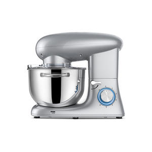 Robot pâtissier Smeg 5 litres, pétrin électrique, appareil de cuisine multifonction, processeur alimentaire, argent - Product Image 1