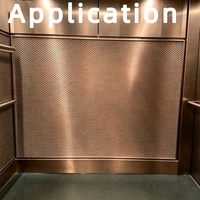 Maille décorative en acier inoxydable la plus vendue pour cabines d'ascenseurs, pour la décoration intérieure ; personnalisation disponible